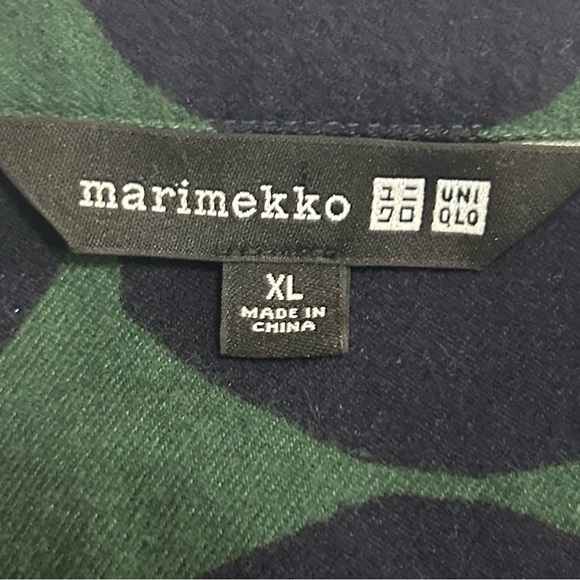 Marimeeko Navy/Green Polka Dot Button Up Shirt. Size XL. - Picture 3 of 8